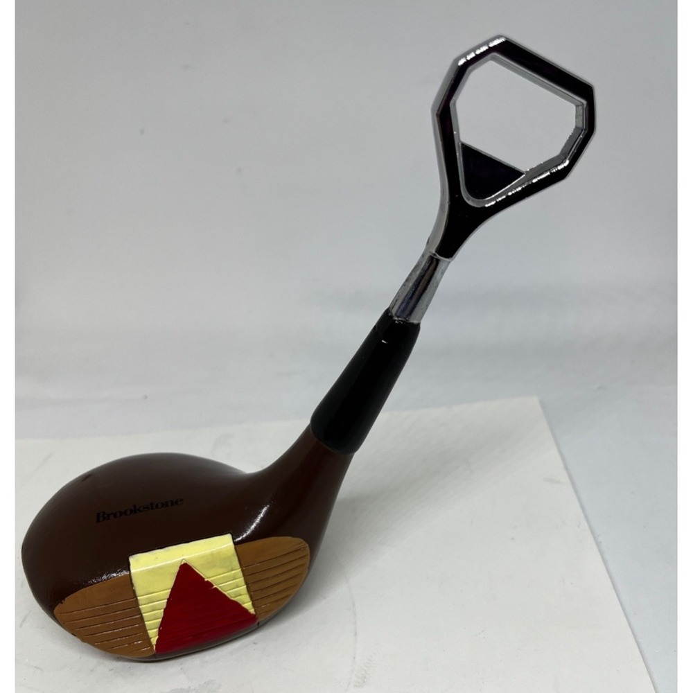 Brookstone Vintage Golf Club Bottle Opener For Home Bar Dad Gift